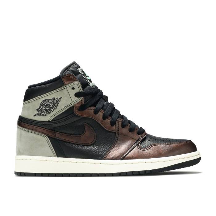 ナイキ　エアジョーダン Air Jordan 【 Jordan 1 Retro High Og 'Patina' Men Black/Light Army/Sail/Fresh Mint 】 レトロ ハイ メンズ 黒色 ブラック アーミー フレッシュ 55,620円