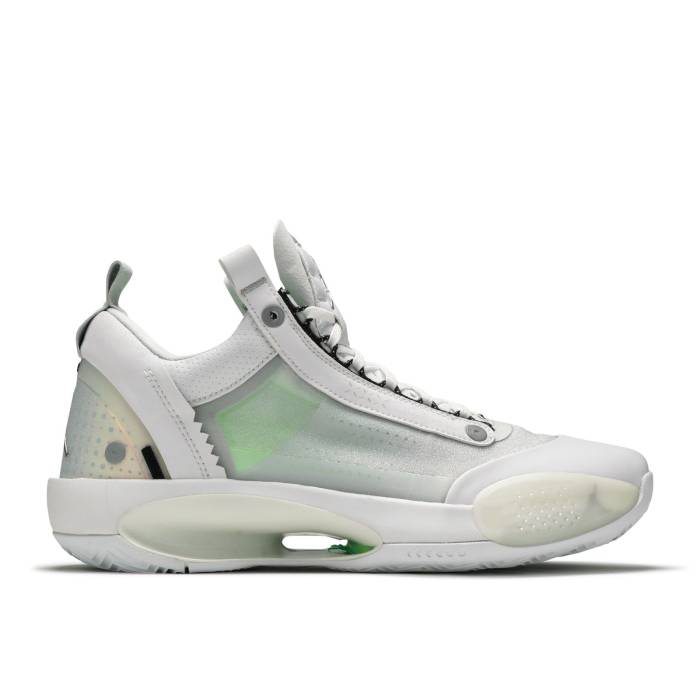 ナイキ エアジョーダン Air Jordan 【 Jordan 34 Low \u0027Pure Money\u0027 Men White/Metallic Silver/Pure Platinum 】 メンズ 白いこと 白いこと Silver しろがね色・しろがね色 純一無雑 Platinum プラチナム