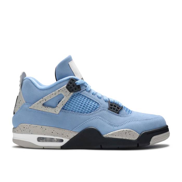 ナイキ　エアジョーダン Air Jordan 【 Jordan 4 Retro 'University Blue' Men University Blue/Tech Grey/White/Black 】 レトロ メンズ 青色 ブルー テック 灰色 グレー 白色 ホワイト 黒色 ブラック