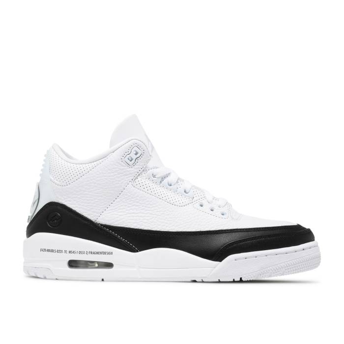 ナイキ エアジョーダン Air Jordan 【 Fragment Design X Jordan 3 Retro Sp White Men White/Black/White 】 レトロ メンズ 白色 ホワイト 黒色 ブラック