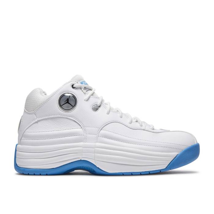ナイキ エアジョーダン Air Jordan 【 Jordan Jumpman Team 1 \u0027White University Blue\u0027 Men White/Black/University Blue/Wolf Grey 】 Jumpman 飛び降りるマン Team 野球クラブ メンズ 白いこと 白いこと 黒いこと 黒いこと 青碧 青色 灰 スニーカー-メンズ靴