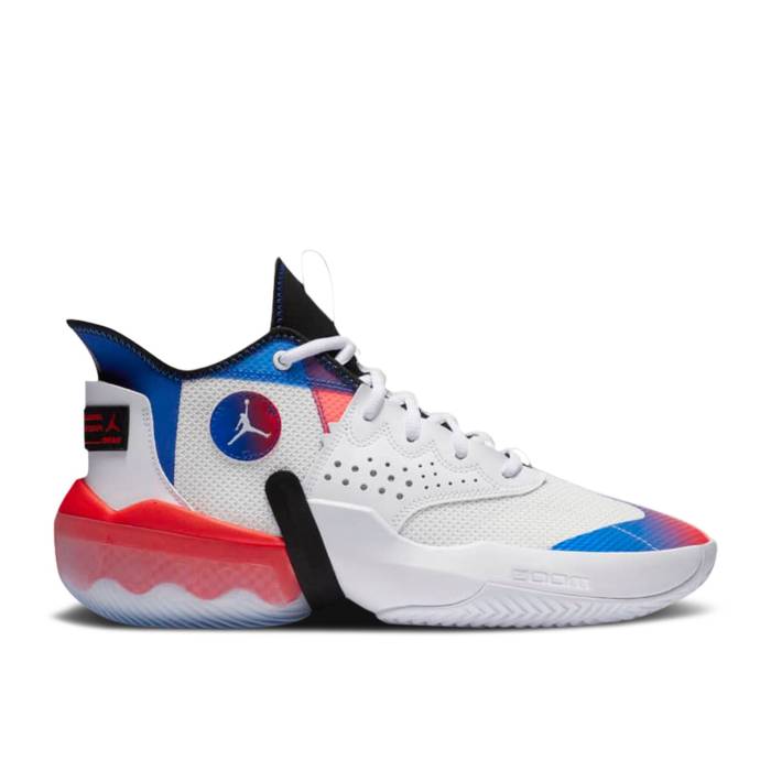 ナイキ　エアジョーダン Air Jordan 【 Jordan React Elevation 'White Infrared Royal' Men White/Black/Hyper Royal/Infrared 23 】 リアクト メンズ 白色 ホワイト 黒色 ブラック