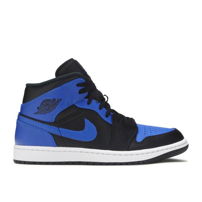 ナイキ エアジョーダン Air Jordan 【 Jordan 1 Mid Hyper Royal Men Black/Hyper Royal/White 】 ミッド メンズ 黒色 ブラック 白色 ホワイト