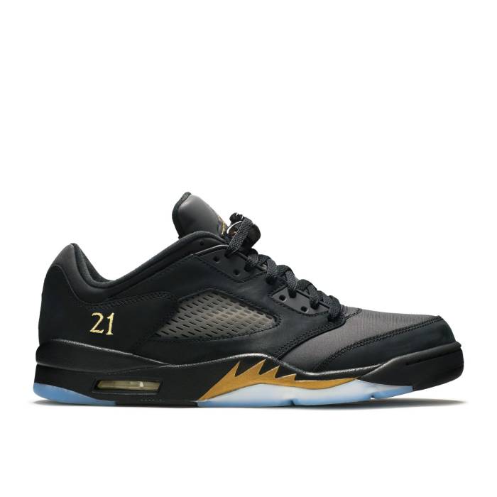 ナイキ エアジョーダン Air Jordan 【 Jordan 5 Retro Low Wings \u0027Class Of 2020-21\u0027 Men Black/Metallic Gold 】 レトロ メンズ 黒いこと 黒いこと ゴールド