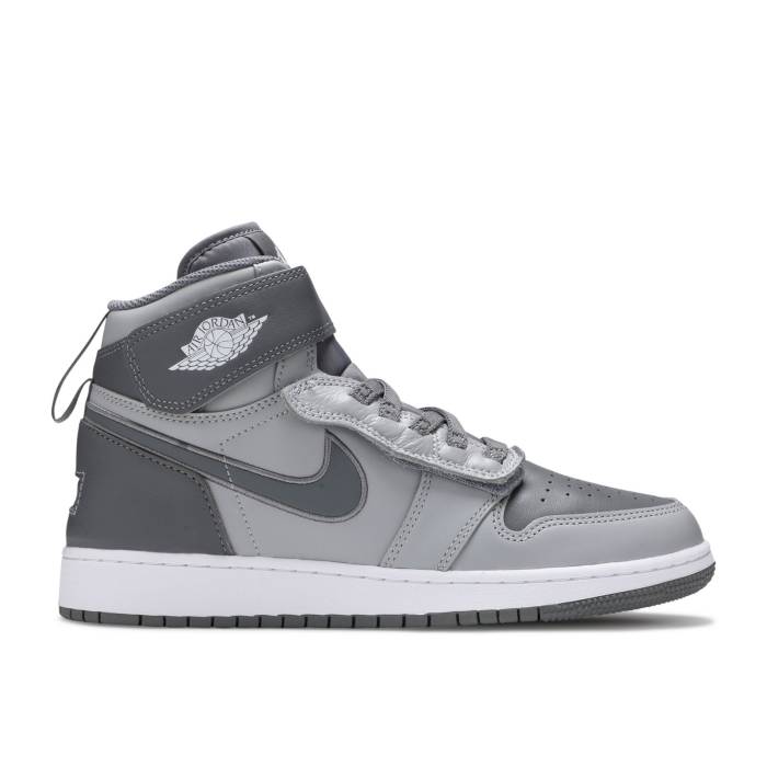 ナイキ エアジョーダン Air Jordan 【 Jordan 1 High Flyease Gs Light Smoke Grey Youth Light Smoke Grey/Smoke Grey/White 】 ハイ ジュニア キッズ 灰色 グレー 白色 ホワイト
