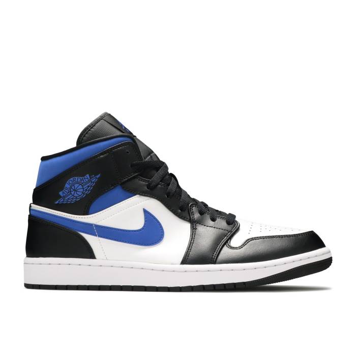 ナイキ エアジョーダン Air Jordan 【 Jordan 1 Mid Racer Blue Men White/Black/Racer Blue 】 ミッド メンズ 白色 ホワイト 黒色 ブラック 青色 ブルー