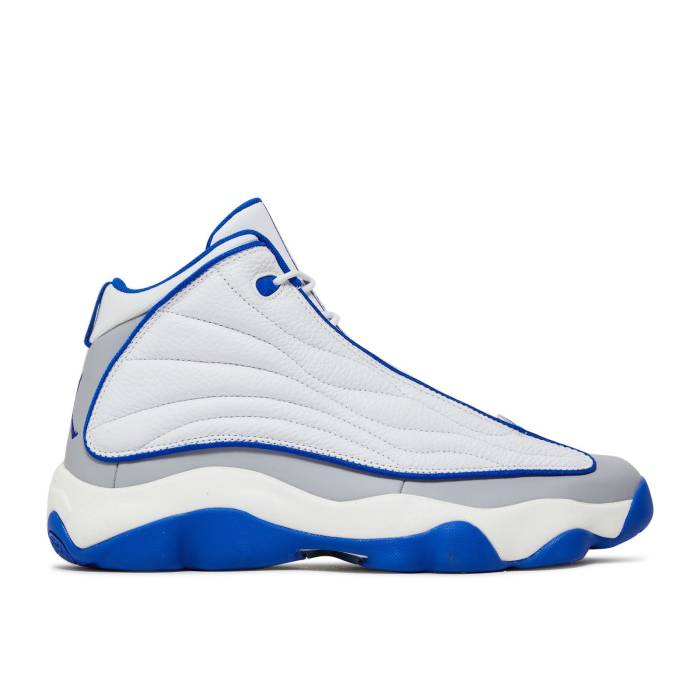 ナイキ エアジョーダン Air Jordan 【 Jordan Pro Strong White Hyper Royal Men White/Hyper Royal/Neutral Grey 】 プロ メンズ 白色 ホワイト 灰色 グレー