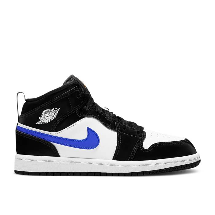 ナイキ　エアジョーダン Air Jordan 【 Jordan 1 Mid Ps 'Black Racer Blue' Youth Black/Racer Blue/White 】 ミッド ジュニア キッズ 黒色 ブラック 青色 ブルー 白色 ホワイト｜スニケス 63,250円