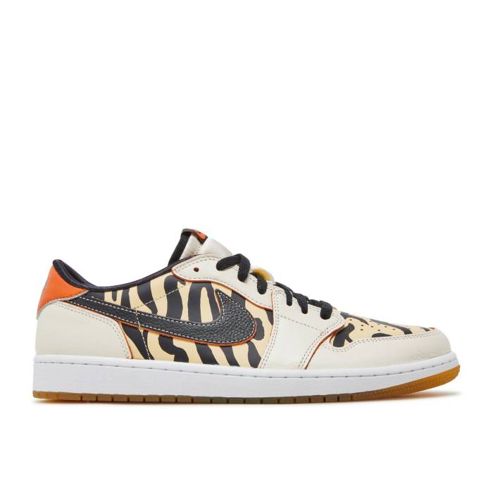 ナイキ エアジョーダン Air Jordan 【 Jordan 1 Retro Low Og \u0027Chinese New Year - Year Of The Tiger\u0027 Men Sail/Black/Orange/Gum 】 レトロ メンズ 黒いこと 黒いこと orange 橙・オレンジ色