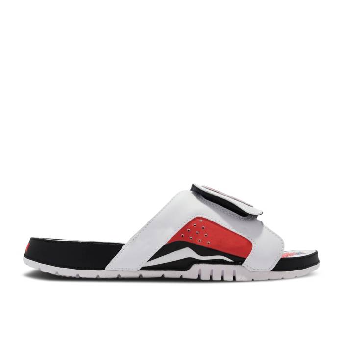 ナイキ　エアジョーダン Air Jordan 【 Jordan Hydro 6 Retro Slides 'Dongdan Beijing Tour' Men White/White/Black/Bright Crimson/Tour Yellow 】 Hydro ハイドロ レトロ メンズ 白色 ホワイト 黒色 ブラック クリムゾン yellow 27,625円