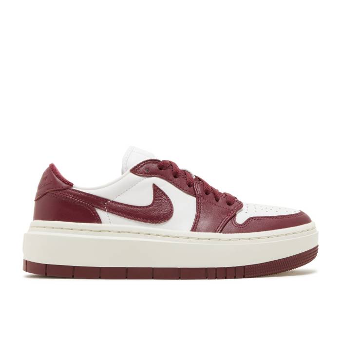 ナイキ エアジョーダン Air Jordan 【 Wmns Jordan 1 Elevate Low \u0027Dark Beetroot\u0027 Women White/Sail/Dark Beetroot 】 レディース 白いこと 白いこと