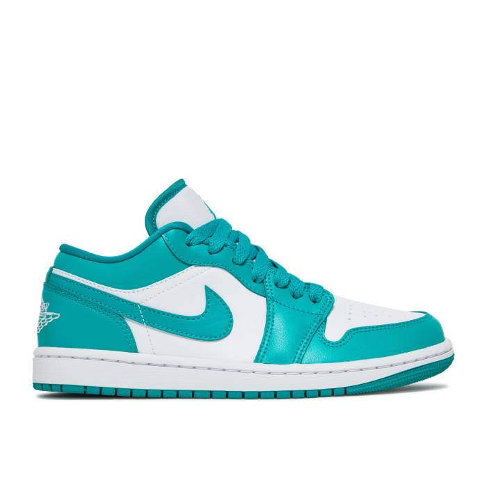 ナイキ エアジョーダン Air Jordan 【 Wmns Jordan 1 Low \u0027New Emerald\u0027 Women White/White/New Emerald 】 レディース 白いこと 白いこと
