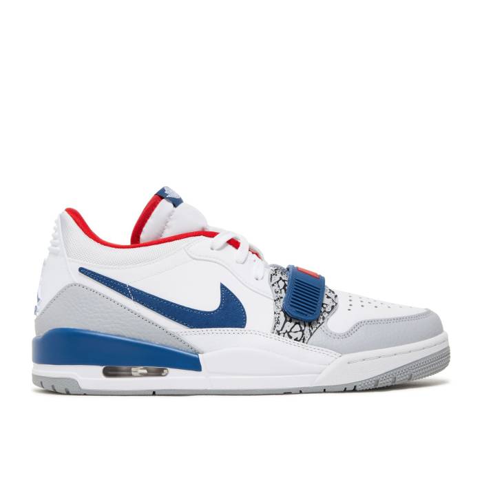 ナイキ エアジョーダン Air Jordan 【 Jordan Legacy 312 Low 'True Blue' Men White/French Blue/Wolf Grey/University Red 】 legacy レガシー メンズ 白色 ホワイト 青色 ブルー 灰色 グレー Red 赤・レッド|スニケス
