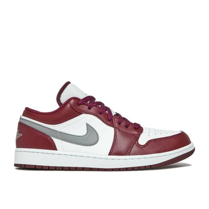 ナイキ エアジョーダン Air Jordan 【 Jordan 1 Low \u0027Cherrywood Red\u0027 Men Cherrywood Red/White/Cement Grey 】 メンズ Red 赤・赤いこと 白いこと 白いこと 薄墨色・シメント 薄墨色 薄墨色