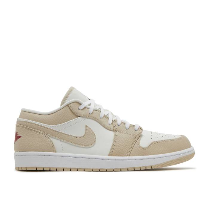 ナイキ エアジョーダン Air Jordan 【 Jordan 1 Low Se ail Rattan Men Sail/Rattan/White/Black/University Red 】 メンズ 白色 ホワイト 黒色 ブラック Red 赤・レッド
