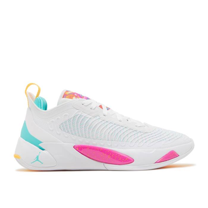 ナイキ エアジョーダン Air Jordan 【 Jordan Luka 1 \u0027Imaginarium\u0027 Men White/Fire Pink/Dynamic Turquoise 】 メンズ 白いこと 白いこと たき火 pink サクラ色 活動的