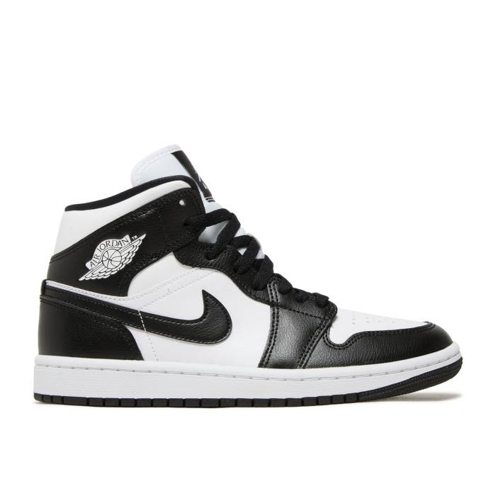 ナイキ エアジョーダン Air Jordan 【 Wmns Jordan 1 Mid \u0027Panda\u0027 Women White/Black/White 】 ミッド レディース 白いこと 白いこと 黒いこと 黒いこと