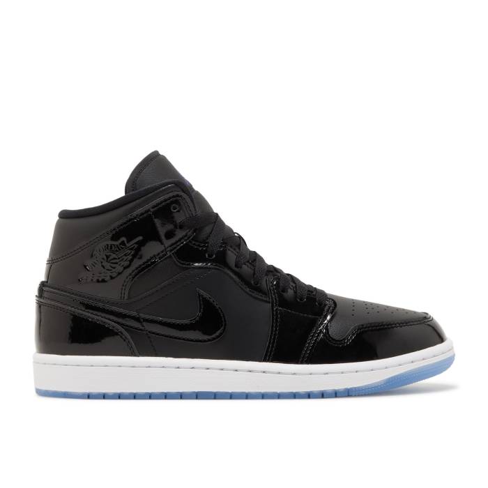 ナイキ エアジョーダン Air Jordan 【 Jordan 1 Mid Se \u0027Space Jam\u0027 Men Black/Dark Concord/White 】 ミッド メンズ 黒いこと 黒いこと 調和・コン吊りひも 白いこと 白いこと