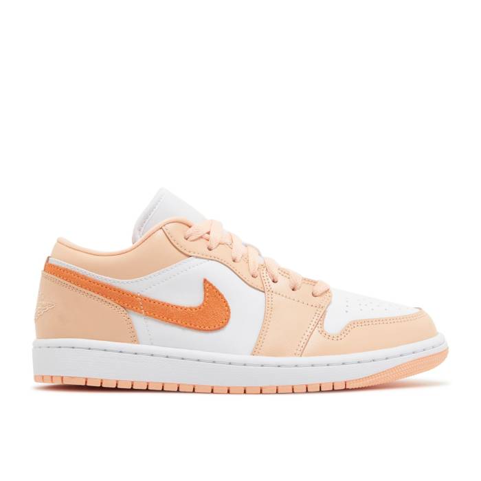 ナイキ エアジョーダン Air Jordan 【 Wmns Jordan 1 Low \u0027Sunset Haze\u0027 Women Sunset Haze/White/Bright Citrus 】 レディース 白いこと 白いこと