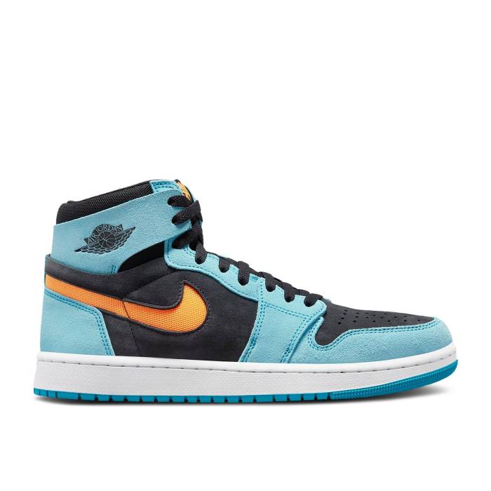 ナイキ エアジョーダン Air Jordan 【 Jordan 1 High Zoom Comfort 2 \u0027Bleached Aqua Citrus\u0027 Men Bleached Aqua/Black/White/Bright Citrus 】 御機嫌 望遠レンズ アクア メンズ アクア 黒いこと 黒いこと 白いこと 白いこと