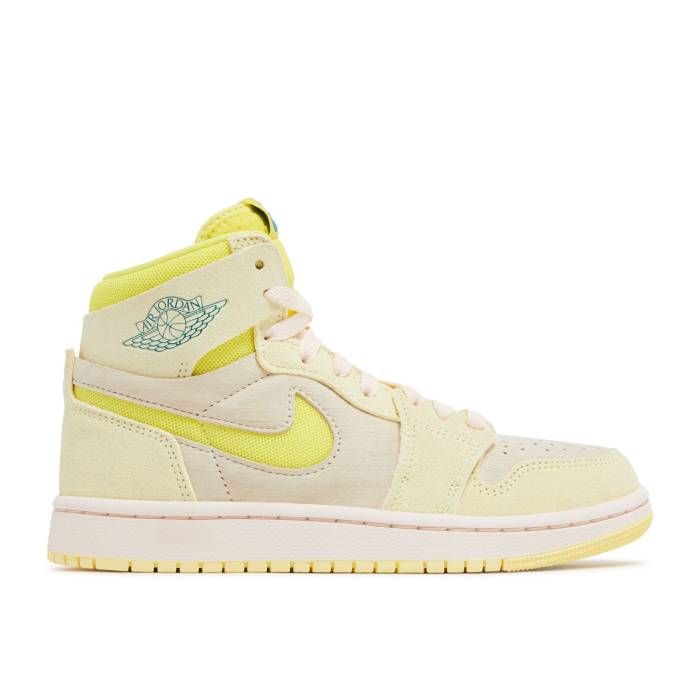 ナイキ エアジョーダン Air Jordan 【 Wmns Jordan 1 High Zoom Comfort 2 \u0027Citron Tint\u0027 Women Citron Tint/Dynamic Yellow/Muslin/Sky J Teal/Guava Ice 】 ご機嫌 望遠レンズ レディース 活動的 yellow 黄味がかった・黄み 天の原 レディース靴-スニーカー