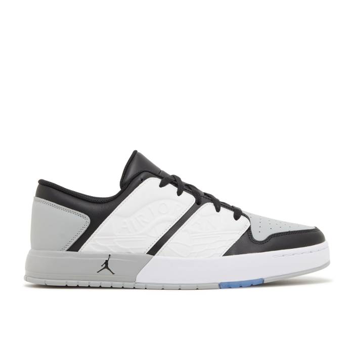ナイキ エアジョーダン Air Jordan 【 Jordan Nu Retro 1 Low \u0027Light Smoke Grey\u0027 Men White/Light Smoke Grey/Varsity Red/Black 】 レトロ メンズ 白いこと 白いこと 薄墨色 薄墨色 Red 赤・赤いこと 黒いこと 黒いこと