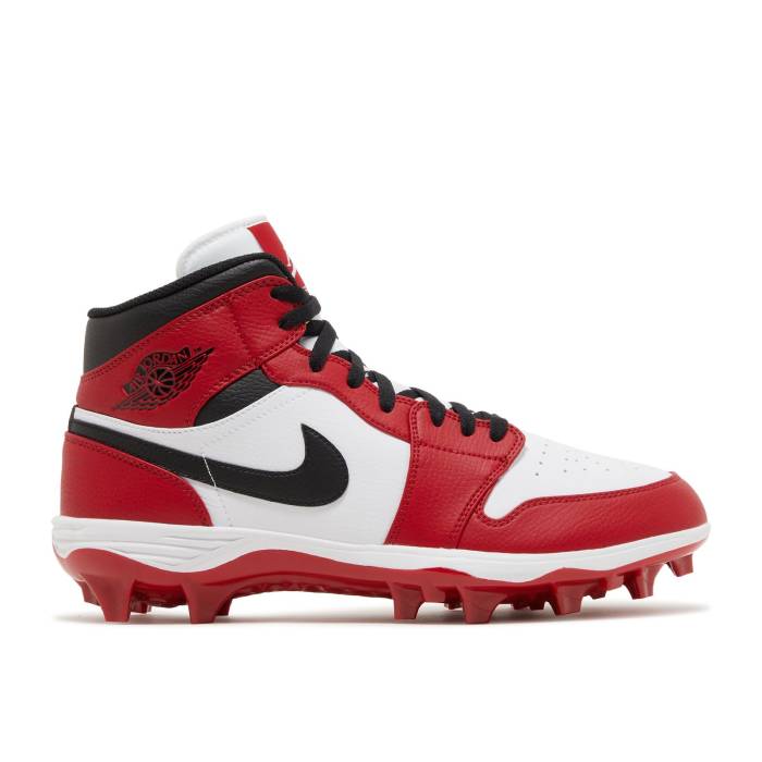 ナイキ エアジョーダン Air Jordan 【 Jordan 1 Mid Td Cleat \u0027Chicago\u0027 2023 Men White/Black/University Red 】 ミッド メンズ 白いこと 白いこと 黒いこと 黒いこと Red 赤・赤いこと