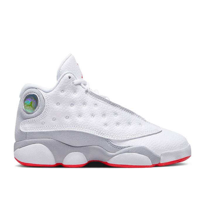 ナイキ エアジョーダン Air Jordan 【 Jordan 13 Retro Ps White Wolf Grey Youth White/True Red/Wolf Grey 】 13 サーティーン レトロ ジュニア キッズ 白色 ホワイト Red 赤・レッド 灰色 グレー