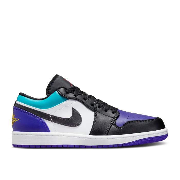 ナイキ エアジョーダン Air Jordan 【 Jordan 1 Low \u0027Aqua\u0027 Men White/Court Purple/Tropical Twist/Black 】 メンズ 白いこと 白いこと 厚地の外套 Purple 紫・パープル 黒いこと 黒いこと