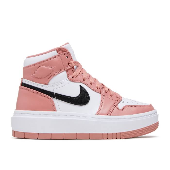 ナイキ エアジョーダン Air Jordan 【 Wmns Jordan 1 Elevate High \u0027Red Stardust\u0027 Women Red Stardust/Black/White 】 ご機嫌 レディース Red 赤・赤いこと 黒いこと 黒いこと 白いこと 白いこと