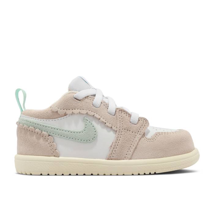 ナイキ エアジョーダン Air Jordan 【 Jordan 1 Low Alt Se Td \u0027Scalloped Edge\u0027 Infant Guava Ice/Jade Ice/White/Pink Oxford 】 もの言う花 翡翆・ジェード 白いこと 白いこと pink さくら色 オックスフォード