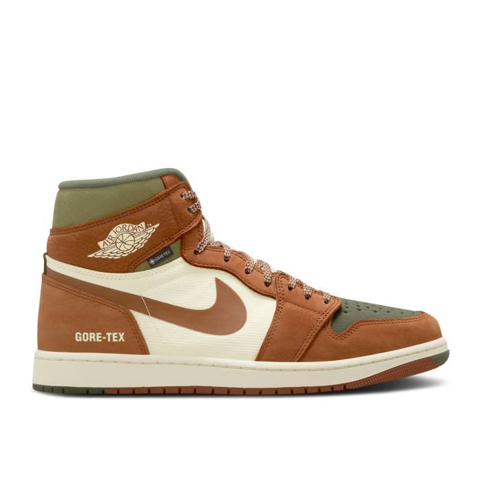 ナイキ エアジョーダン Air Jordan 【 Jordan 1 High Element Gore-Tex \u0027Legend Coffee\u0027 Men Legend Sand/Legend Coffee/Medium Olive 】 ご機嫌 化学元素 ゴアテックス メンズ Legend 昔ばなし 砂色・砂子 olive オリーブ