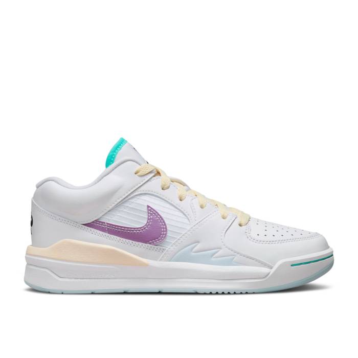 ナイキ エアジョーダン Air Jordan 【 Wmns Jordan Stadium 90 \u0027Multi-Color Sashiko\u0027 Women White/White/Blue Tint/Rush Fuchsia 】 競技場 レディース 白いこと 白いこと 青碧 青碧 rush 混雑時