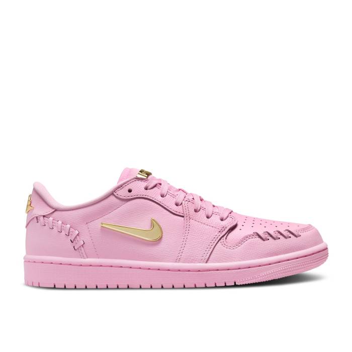 ナイキ エアジョーダン Air Jordan 【 Wmns Jordan 1 Low Method Of Make \u0027Perfect Pink\u0027 Women Perfect Pink/Sail/Metallic Gold 】 レディース pink さくら色 ゴールド