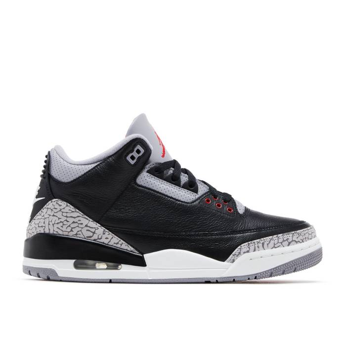 ナイキ エアジョーダン Air Jordan 【 Jordan 3 Retro Og \u0027Black Cement\u0027 2024 Men Black/Fire Red/Cement Grey/Sail 】 レトロ メンズ 黒いこと 黒いこと 火の手 Red 赤・赤いこと 薄墨色・シメント 薄墨色 薄墨色