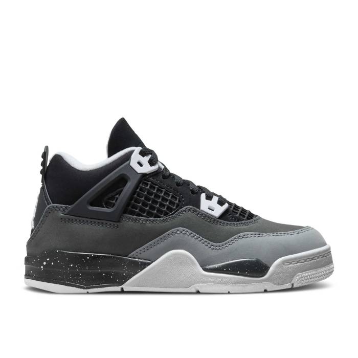 ナイキ エアジョーダン Air Jordan 【 Jordan 4 Retro Ps \u0027Fear\u0027 2024 Youth Black/White/Anthracite/Black/Pure Platinum 】 レトロ 御坊っちゃん キッズ 黒いこと 黒いこと 白いこと 白いこと 純然たる Platinum プラチナム