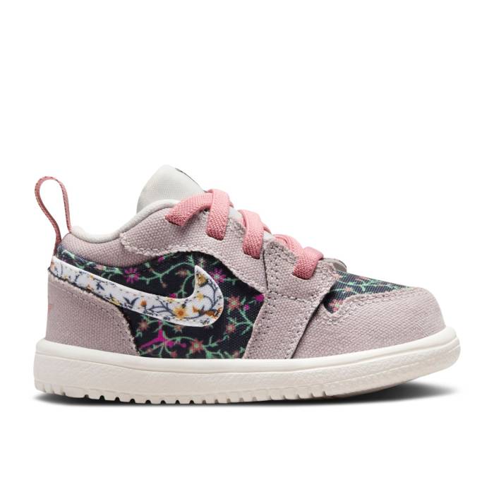 ナイキ エアジョーダン Air Jordan 【 Jordan 1 Low Alt Se Td \u0027Floral\u0027 Infant Platinum Violet/Anthracite/Red Stardust/Sail 】 もの言う花 Platinum プラチナム 紫・相撲取り草 Red 赤・赤いこと