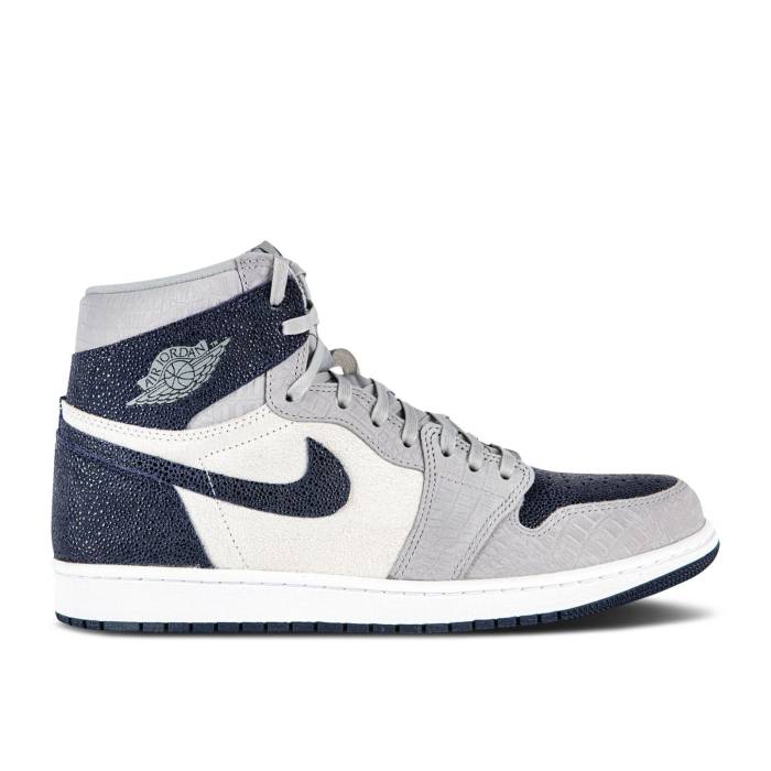 ナイキ　エアジョーダン Air Jordan 【 Jordan 1 Retro High Og 'Georgetown' Pe Men Wolf Grey/White/College Navy 】 レトロ ハイ メンズ 灰色 グレー 白色 ホワイト カレッジ 紺色 ネイビー｜スニケス