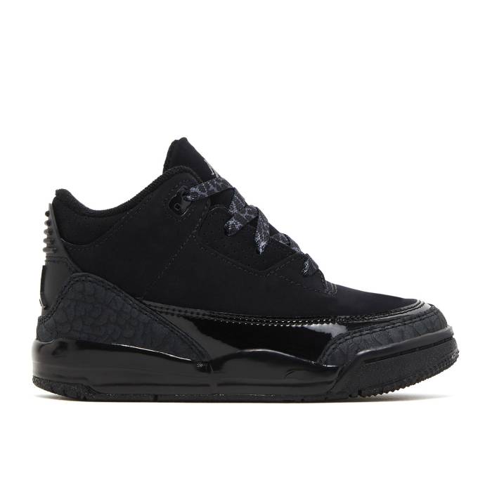 ナイキ　エアジョーダン Air Jordan 【 Jordan 3 Retro Td 'Black Cat' 2025 Infant Black/Dark Charcoal/Black 】 レトロ キッズ ベビー マタニティ ベビーファッション 靴 スニーカー ベビー 黒色 ブラック チャコ画像