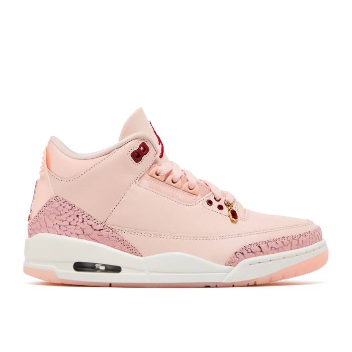 ナイキ エアジョーダン Air Jordan 【 Wmns Jordan 3 Retro Valentine Day Women Washed Coral/Gym Red/Sail 】 レトロ レディース Red 赤・レッド