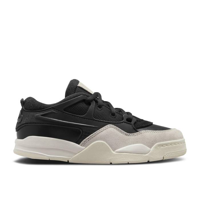ナイキ エアジョーダン Air Jordan 【 Jordan 4 Rm Ps \u0027Black Light Bone\u0027 Youth Black/Light Bone/Dark Grey 】 御坊っちゃん キッズ 黒いこと 黒いこと 薄墨色 薄墨色