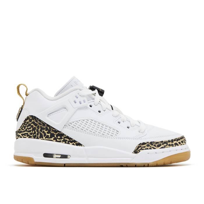 ナイキ エアジョーダン Air Jordan 【 Jordan Spizike Low Gs 'White Black Metallic Gold' Youth White/Metallic Gold/Sail/Black 】 黒色 ブラック ジュニア キッズ 白色 ホワイト ゴールド 黒色 ブラック|スニケス