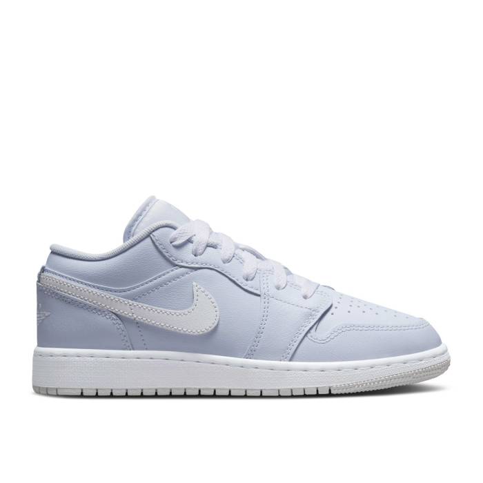 ナイキ エアジョーダン Air Jordan 【 Jordan 1 Low ガウス \u0027Cobalt Bliss\u0027 Youth Cobalt Bliss/White/Neutral Grey 】 御坊っちゃん キッズ 白いこと 白いこと 薄墨色 薄墨色