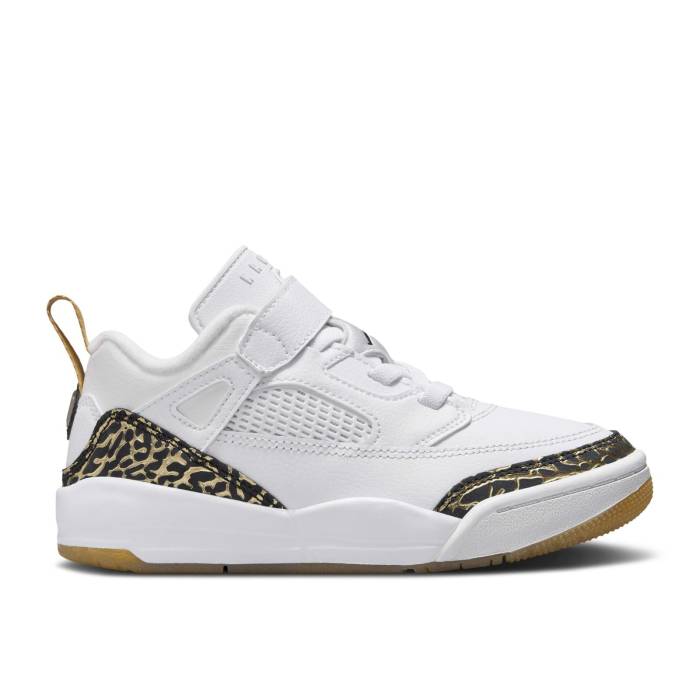 ナイキ エアジョーダン Air Jordan 【 Jordan Spizike Low Ps \u0027White Black Metallic Gold\u0027 Youth White/Metallic Gold/Sail/Black 】 黒いこと 黒いこと お坊っちゃん キッズ 白いこと 白いこと ゴールド 黒いこと 黒いこと