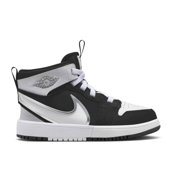 ナイキ エアジョーダン Air Jordan 【 Jordan 1 Mid Rm Easyon Ps \u0027Black White\u0027 Youth Black/White 】 ミッド 御坊っちゃん キッズ 黒いこと 黒いこと 白いこと 白いこと