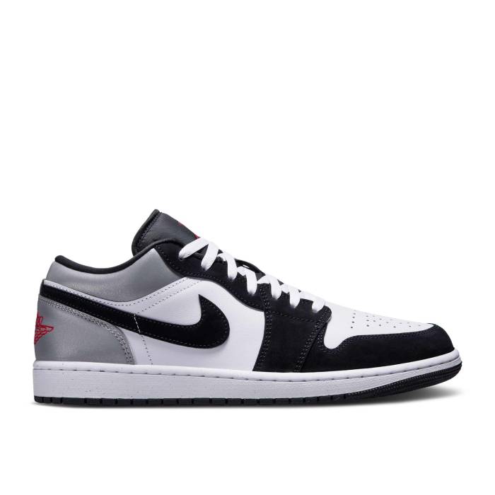 ナイキ エアジョーダン Air Jordan 【 Jordan 1 Low Se \u0027White Black Matte Silver\u0027 Men White/Black/Matte Silver/Fire Red 】 黒いこと 黒いこと メンズ 白いこと 白いこと 黒いこと 黒いこと Silver しろがね色・しろがね色 火の手 Red 赤