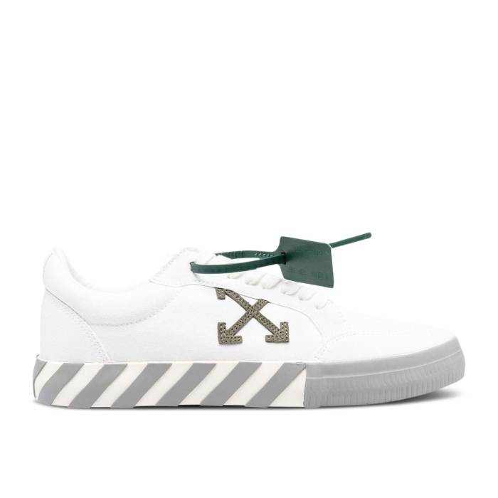 象牙色 Off-White 【 Vulc Sneaker \u0027White Military Green\u0027 Men White/Military Green 】 靴 スニーカー メンズ 白いこと 白いこと green 緑・緑であること