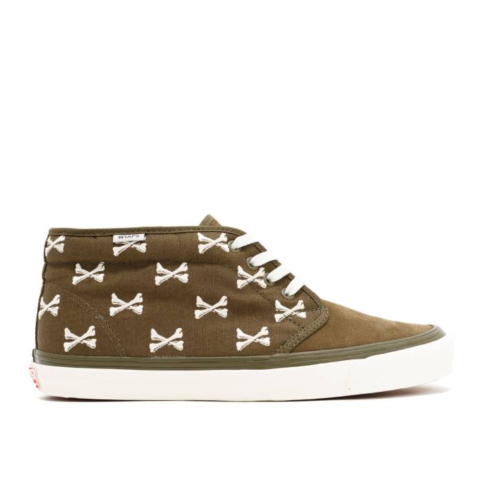 ヴァンズ Vans 【 Wtaps X Og Chukka Boot Lx \u0027Bones\u0027 Men Olive/Whisper White 】 ダブルタップス チャッカ ブーツ メンズ olive オリーブ 白いこと 白いこと