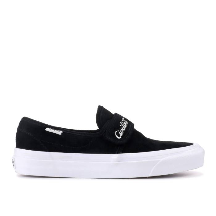 ヴァンズ Vans 【 Civilist Berlin X Slip-On 47 V Dx Men Black/True White 】 slip-on スリッポン メンズ 黒色 ブラック 白色 ホワイト