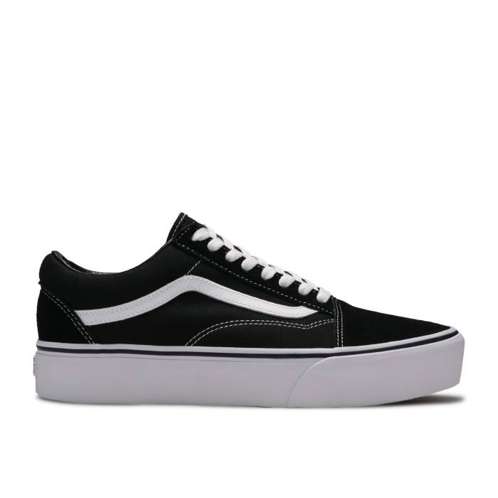 ヴァンズ Vans 【 Old Skool Platform \u0027Black White\u0027 Men Black/White 】 メンズ 黒いこと 黒いこと 白いこと 白いこと
